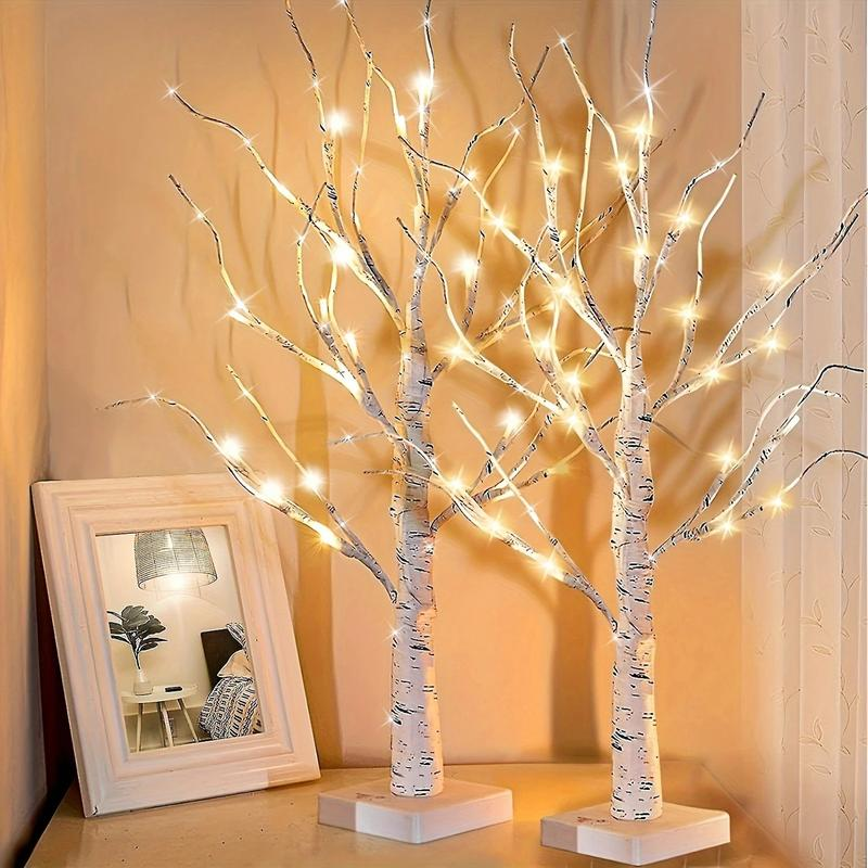 2pc White Birch Tree Set