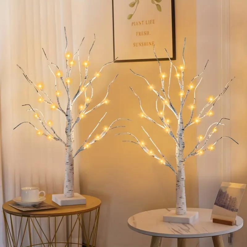 2pc White Birch Tree Set