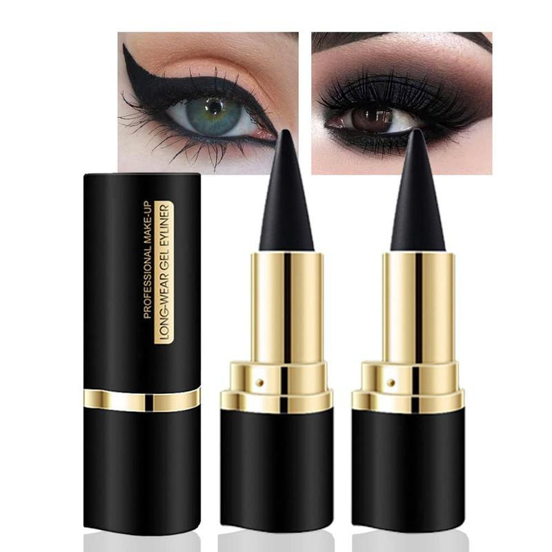 2Pcs Black Gel Eyeliner Pencil Set
