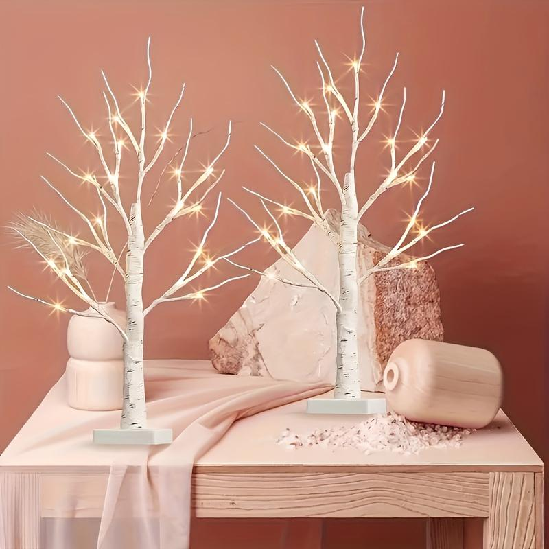 2pc White Birch Tree Set