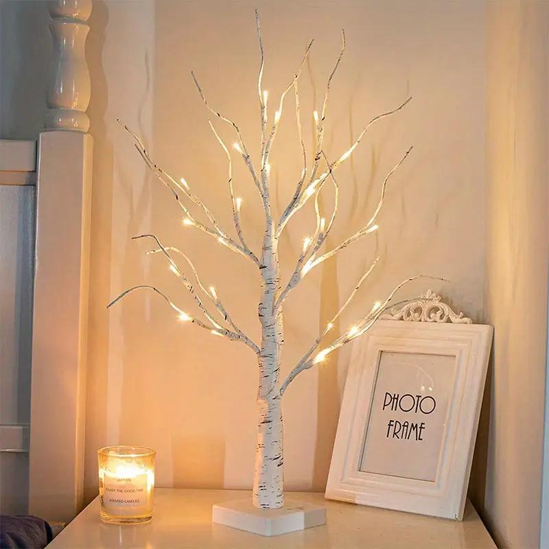 2pc White Birch Tree Set