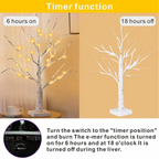 2pc White Birch Tree Set