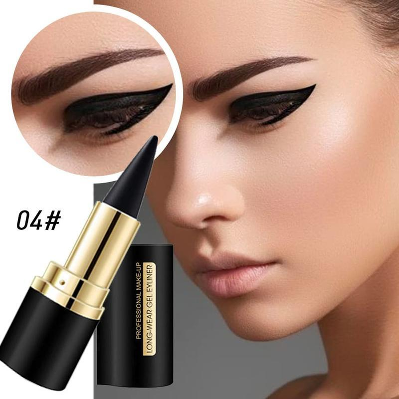 2Pcs Black Gel Eyeliner Pencil Set