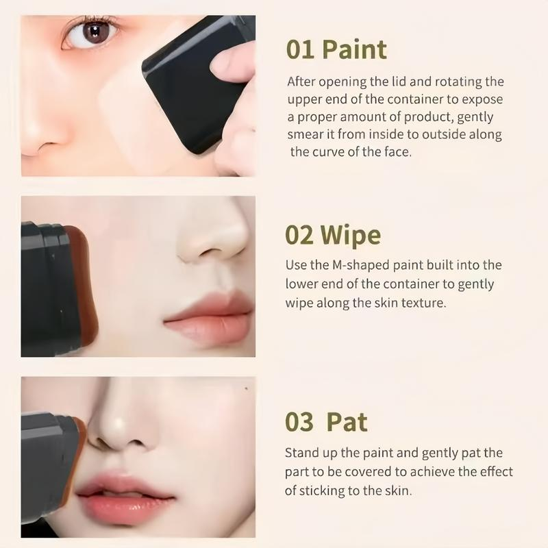 5 Color Dual Erasers Foundation Stick