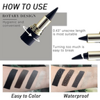 2Pcs Black Gel Eyeliner Pencil Set